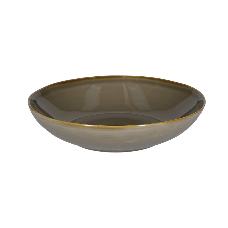 Rose&Tulipani | Set of 4 Concerto Grigio Tortora soup plates - Gray-brown, 21 cm