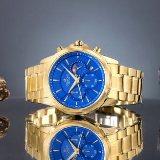 Zegarek Męski Giewont Chronograph Sapphire Złoto Niebieski GW9460-B5 - 6