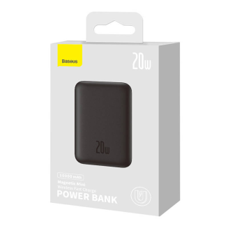 Powerbank magnetyczny Baseus Magnetic Mini 10000mAh, USB-C 20W MagSafe (czarny) - 10