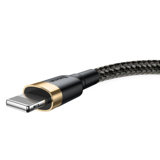Kabel USB Lightning  Baseus Cafule 1.5A 2m (złoto-czarny) - 4