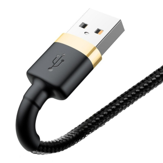 Kabel BASEUS Cafule USB-A-Lightning 2m (złoto-czarny) - 5