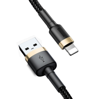 Kabel BASEUS Cafule USB-A-Lightning 2m (złoto-czarny) - 3