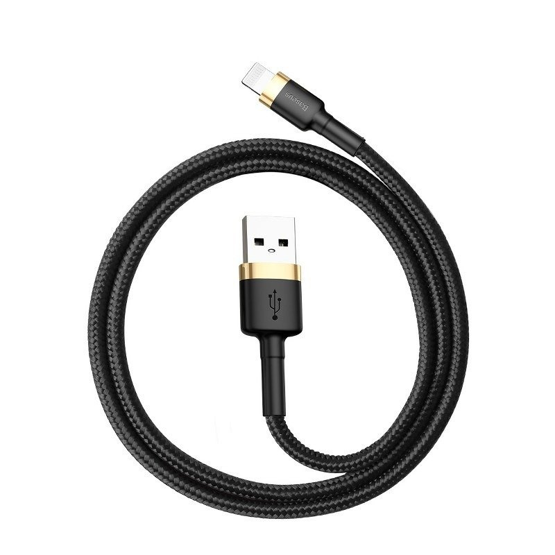 Kabel BASEUS Cafule USB-A-Lightning 2m (złoto-czarny)