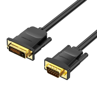 Kabel DVI (24+1) do VGA Vention EABBG 1,5m, 1080P 60Hz (czarny) - 3