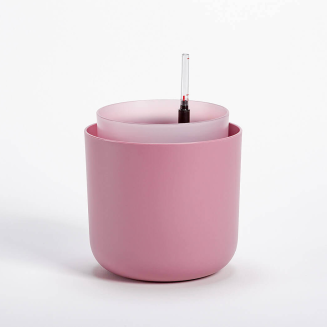 PLASTIA TOLITA Donica samonawadniająca okrągła 19 cm różowy - 2