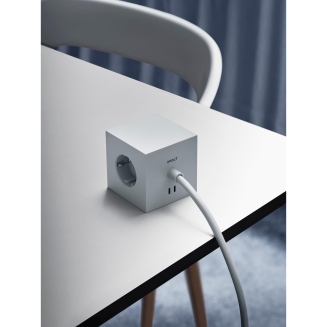 Listwa zasilająca Avolt Square 1 z podwójnym USB-C 30 W i podstawą magnetyczną 3 m szara - 3