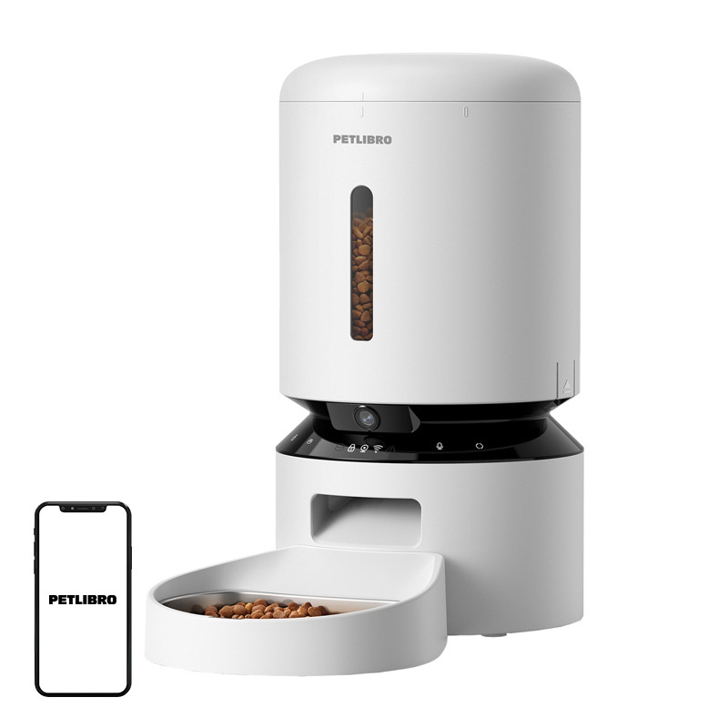 Dozownik karmy PETLIBRO Granary z kamerą 5l (biały)