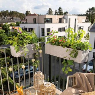 Donica Lechuza Balconera Cottage 80 | 100 biały - 10