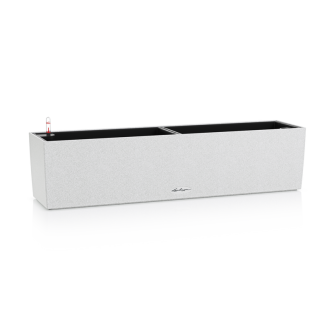 Donica Lechuza Balconera Stone 50 | 80 biały kwarcowy - 2