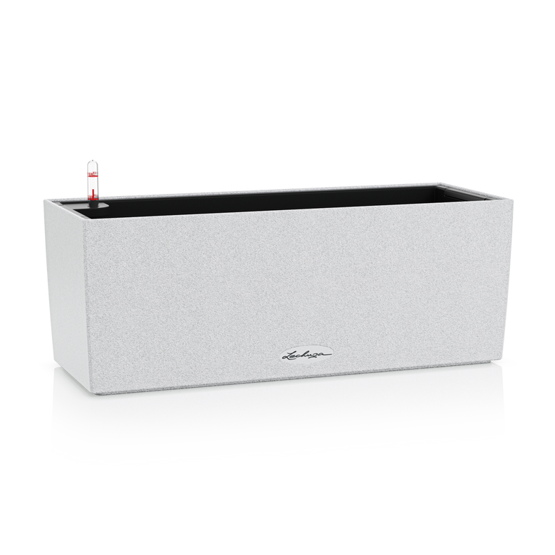 Donica Lechuza Balconera Stone 50 | 80 biały kwarcowy