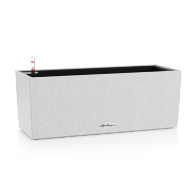 Donica Lechuza Balconera Stone 50 | 80 biały kwarcowy