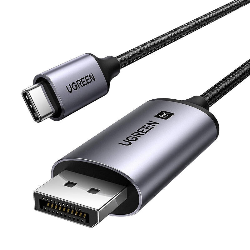 Kabel UGREEN CM556 USB-C-DisplayPort 1m (czarny)