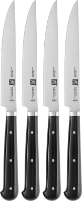  Set of 4 Zwilling serrated steak knives - 12 cm