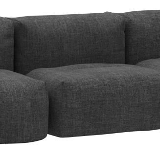  Reclining Sofa SACKit Soft Black Sofa 3 Seater - 3