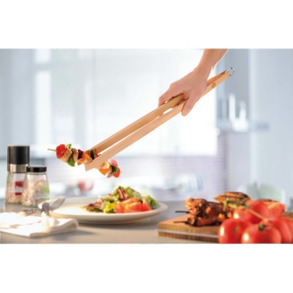  Gefu NATURA wooden barbecue tongs - 2