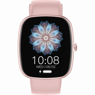 Smartwatch Damski GRAVITY GT18-2 Różowy Pasek Silikonowy + Biały Pasek - 2