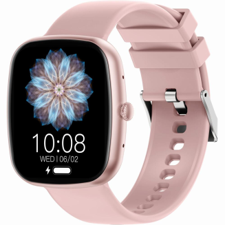 Smartwatch Damski GRAVITY GT18-2 Różowy Pasek Silikonowy + Biały Pasek - 4