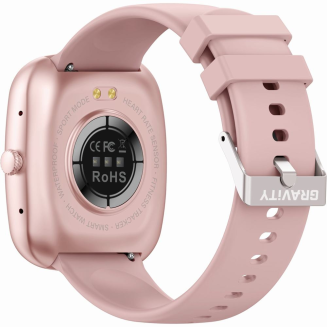 Smartwatch Damski GRAVITY GT18-2 Różowy Pasek Silikonowy + Biały Pasek - 8