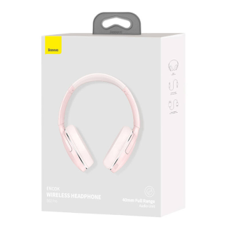 Słuchawki bezprzewodowe BASEUS Encok D02 Pro (różowe) - 8