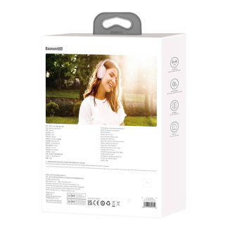 Słuchawki bezprzewodowe Baseus Encok D02 PRO (różowe) - 9