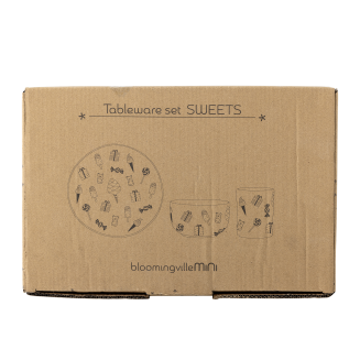Zestaw porcelany dla dziecka Bloomingville Mini Sweets 3 szt. | SZYBKA WYSYŁKA 24H | BESTSELLER - 3