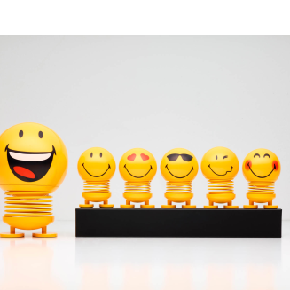 Figurine Hoptimist Smiley S Yellow - 10