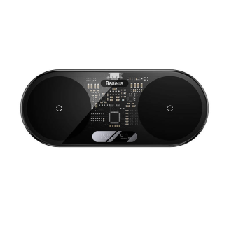 Ładowarka indukcyjna BASEUS Digital LED Display 20W Qi 2w1 - 2