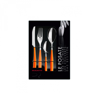 Zestaw sztućców obiadowych Casa Bugatti Glamour Orange 24 szt. - 2