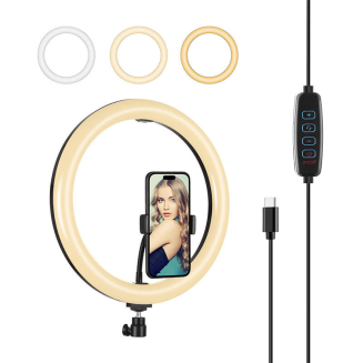  PULUZ ring lamp with phone holder - 2