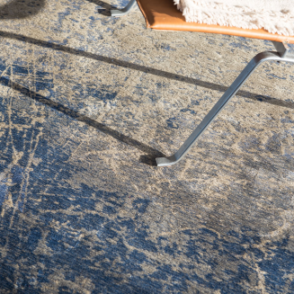 Okrągły dywan Louis de Poortere Mad Men Cracks abyss blue - 6