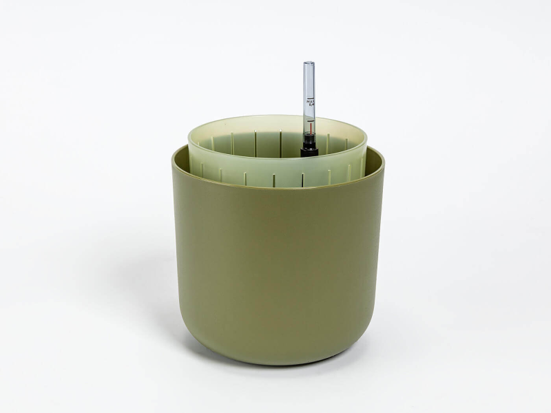 PLASTIA TOLITA AIR Donica samonawadniająca okrągła 19 cm zielony