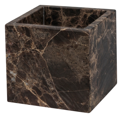 Pojemnik łazienkowy Mette Ditmer Denmark Marble Cube Brown | BESTSELLER | SZYBKA WYSYŁKA 24H