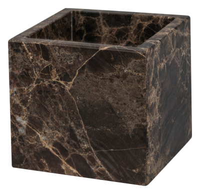 Pojemnik łazienkowy Mette Ditmer Denmark Marble Cube Brown