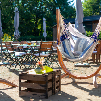 Fotel hamakowy ze stojakiem La Siesta Udine Outdoor Cedar Comfort - 10