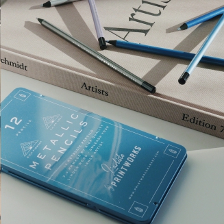 Kredki 12 kolorów - Metallic | PRINTWORKS - 3