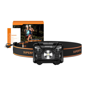 Latarka czołowa SUPERFIRE HL06 500lm USB - 6