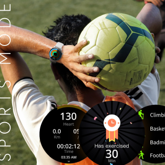 Smartwatch Damski RUBICON RNCF10 Silver/Grey SMARUB238 - 11