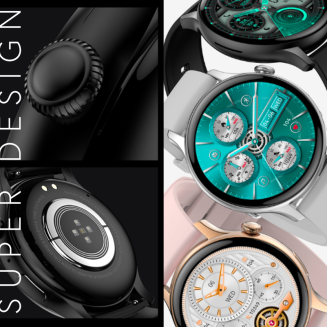 Smartwatch Damski RUBICON RNCF10 Silver/Grey SMARUB238 - 5