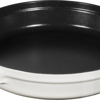 Zestaw 3 naczyń żeliwnych z pokrywą Staub biała trufla - 3