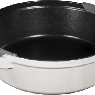 Zestaw 3 naczyń żeliwnych z pokrywą Staub biała trufla - 13