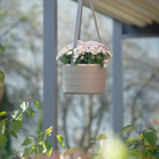 Wisząca donica samo-nawadniająca Urbalive Berberis szaro-brązowy 30 cm - 3