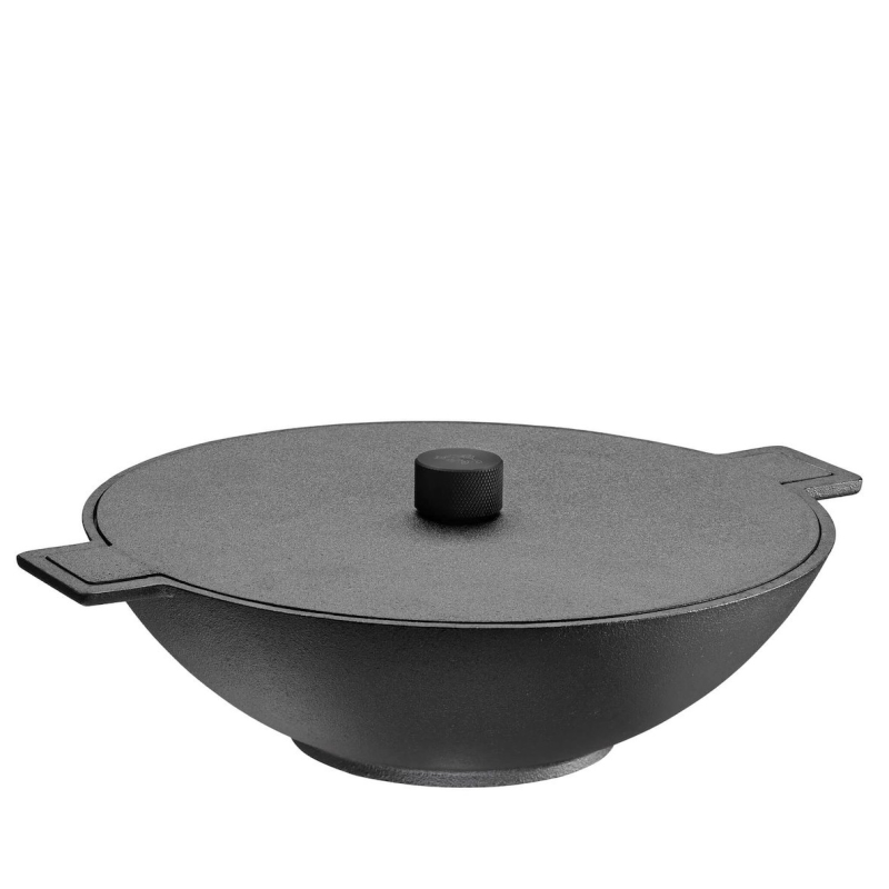 Wok żeliwny Skeppshult Noir 34 cm