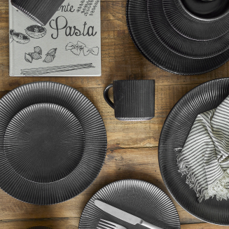 Zestaw porcelany obiadowy Bloomingville Neri 12 szt. - 2