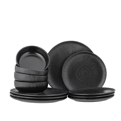 Zestaw porcelany obiadowy Bloomingville Neri 12 szt.