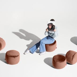 Pufa Fatboy Point Velvet Rose Quartz Ø50x35 cm - 6