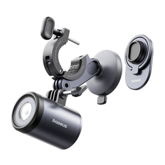 Uchwyt rowerowy BASEUS PrimeTrip 2w1 z latarką (czarny) - 4
