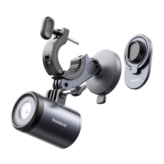 Uchwyt rowerowy BASEUS PrimeTrip 2w1 z latarką (czarny) - 4