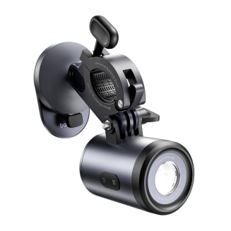 Uchwyt rowerowy BASEUS PrimeTrip 2w1 z latarką (czarny) - 2