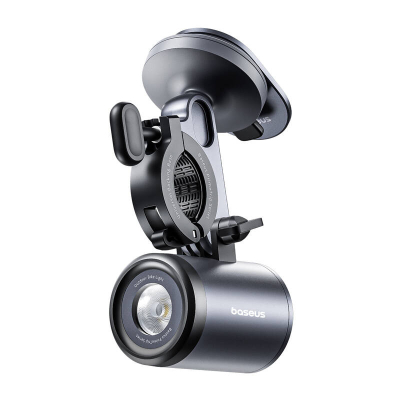 Uchwyt rowerowy BASEUS PrimeTrip 2w1 z latarką (czarny)