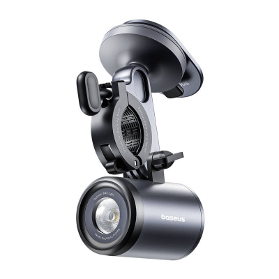 Uchwyt rowerowy BASEUS PrimeTrip 2w1 z latarką (czarny)